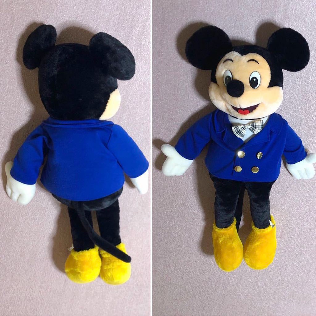 特大80cm ミッキーマウス ぬいぐるみ 東京ディズニーランド レトロ