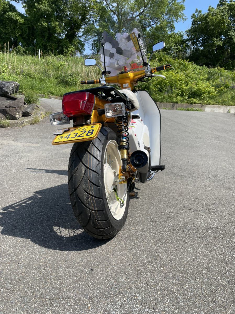 ホンダ　スーパーカブ　太足　ローダウンカスタム　グリーンパールリペイント済み        早期取り引き限定 30万 スーパーカブ90カスタム HA02 太足カブ ローダウン仕様 モトチャンプ