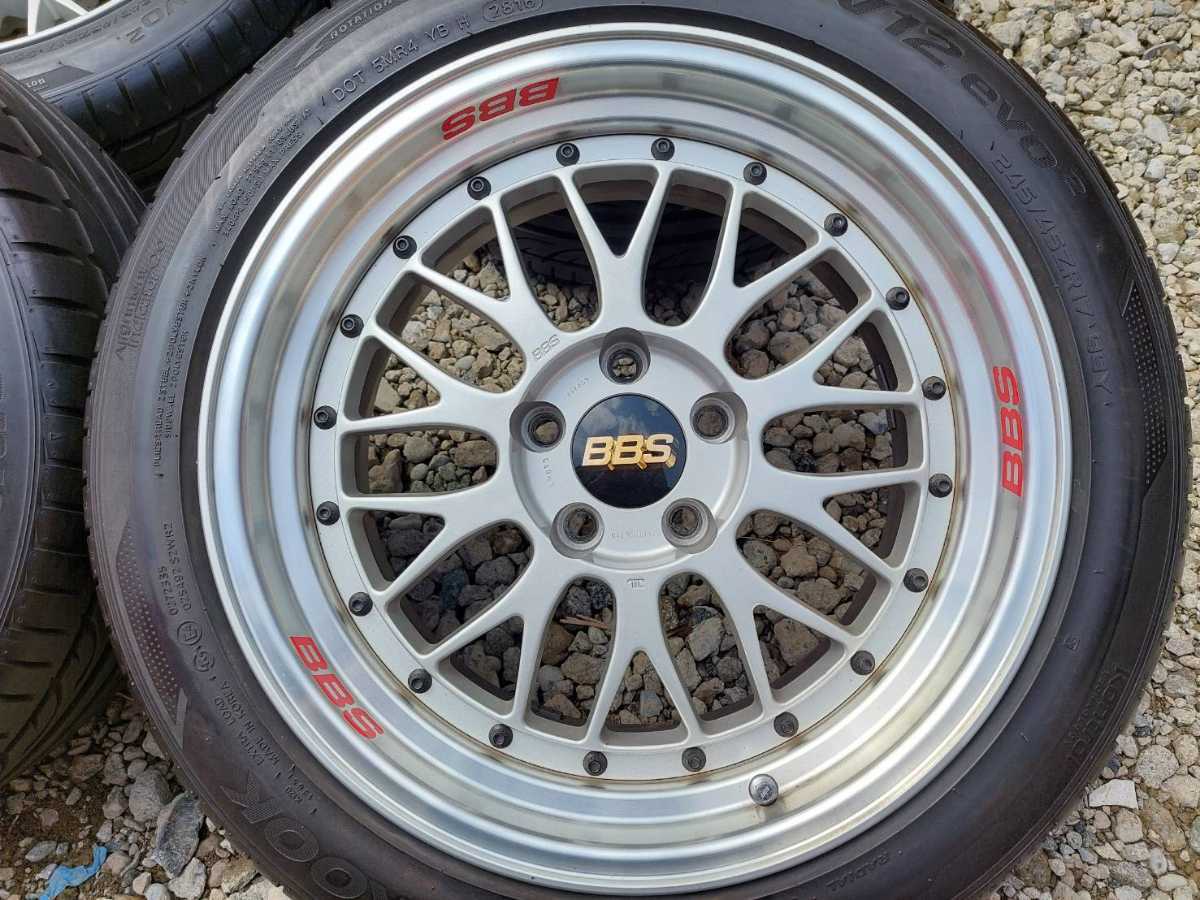 BBS LM 9J-17インチ ET20 114.3-5H ハンコック ベンタスV12EVO2 245 