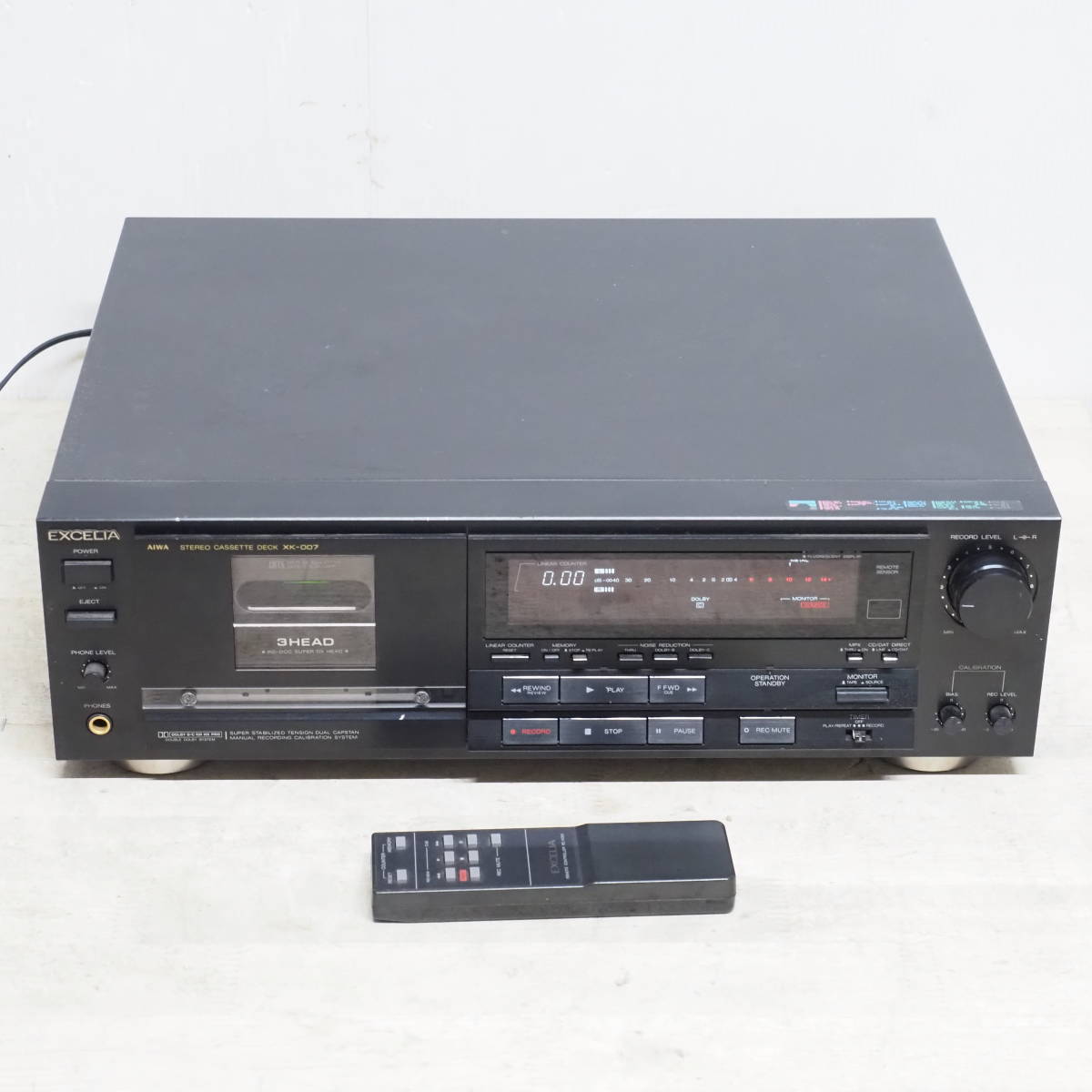 it) カセットデッキ EXCELIA XK-007 AIWA ジャンク XK-007 カセット