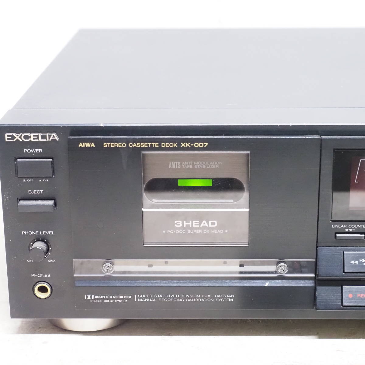 it) カセットデッキ EXCELIA XK-007 AIWA ジャンク XK-007 カセット