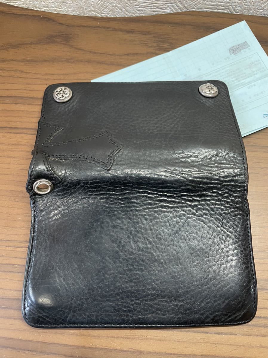 中古品 確実正規品 クロムハーツ 財布 1zip ウォレット 正規店カスタム  
