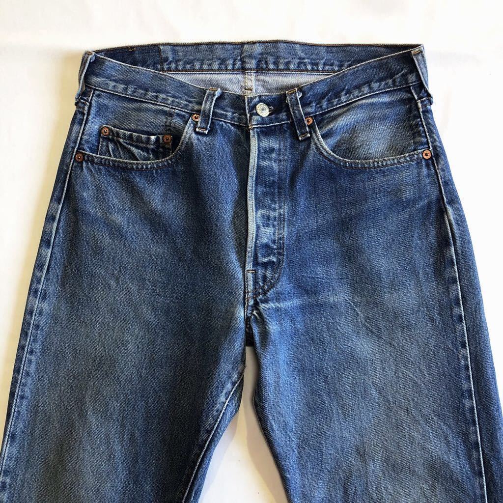 良好♪赤耳 80s USA製 Levis 501 W33 Redline セルビッチ ボタン裏524