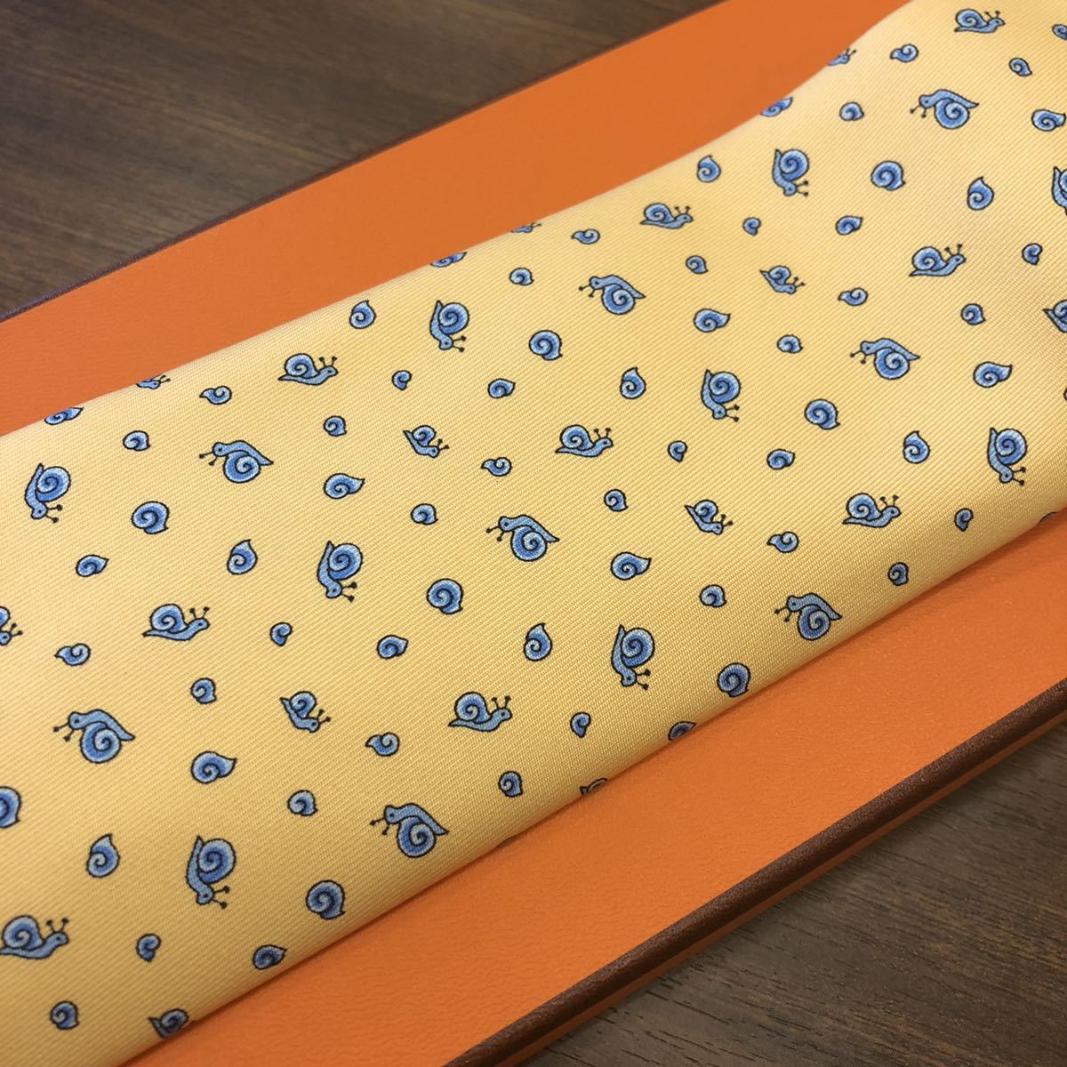 エルメスネクタイ】エルメス Hermes ネクタイ シルク100% イエロー