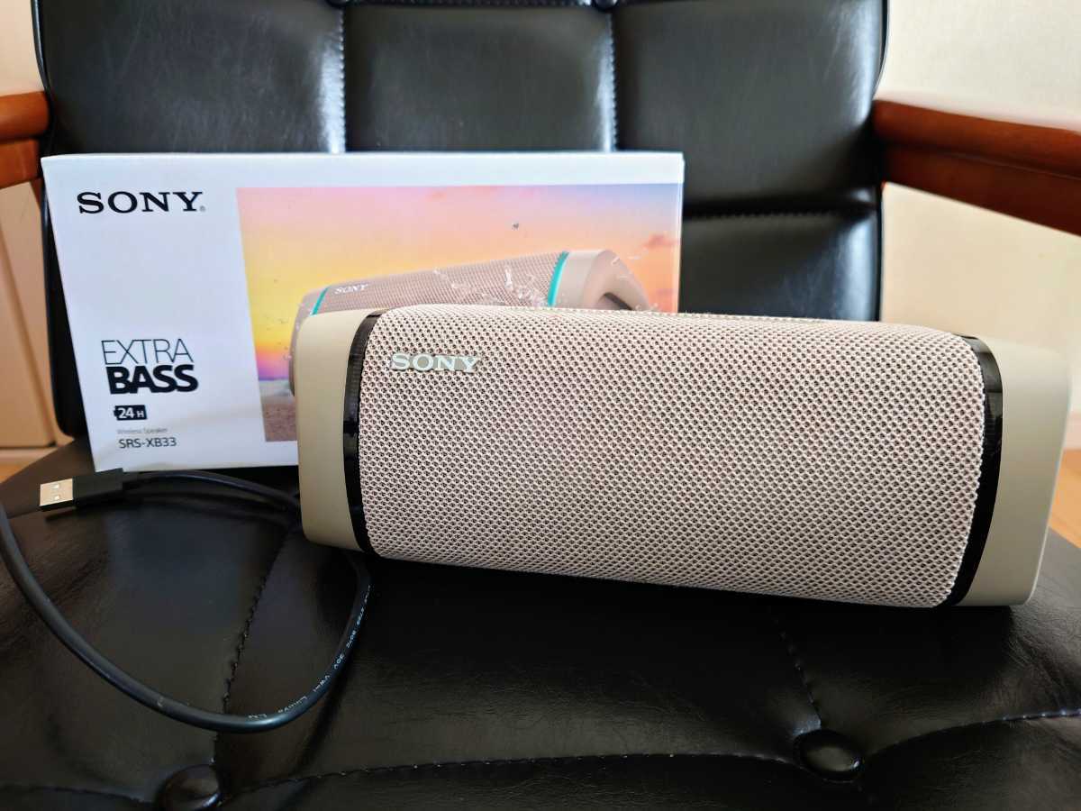 SRS-XB33 SONY Bluetooth ベージュ - スピーカー Taupe Sony Wireless 