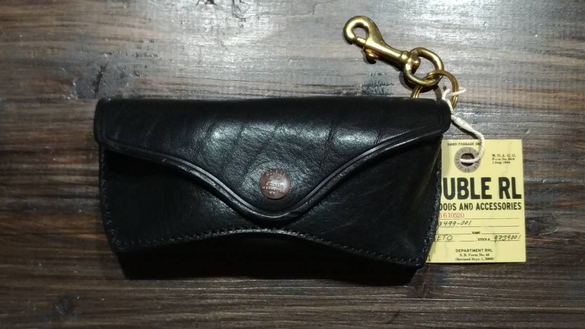 1円スタート送料無料 DOUBLE RL 【未使用】RRL イタリア製 ブラック