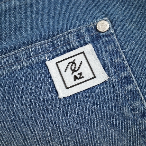 新品1円~★AZ by junhashimoto ジュンハシモト メンズ スリムパンツ デニムパンツ スキニー L ブルー ストレッチ ジーンズ ◆9733◆ by junhashimoto AZ navy S ロゴラインビッグTシャツ