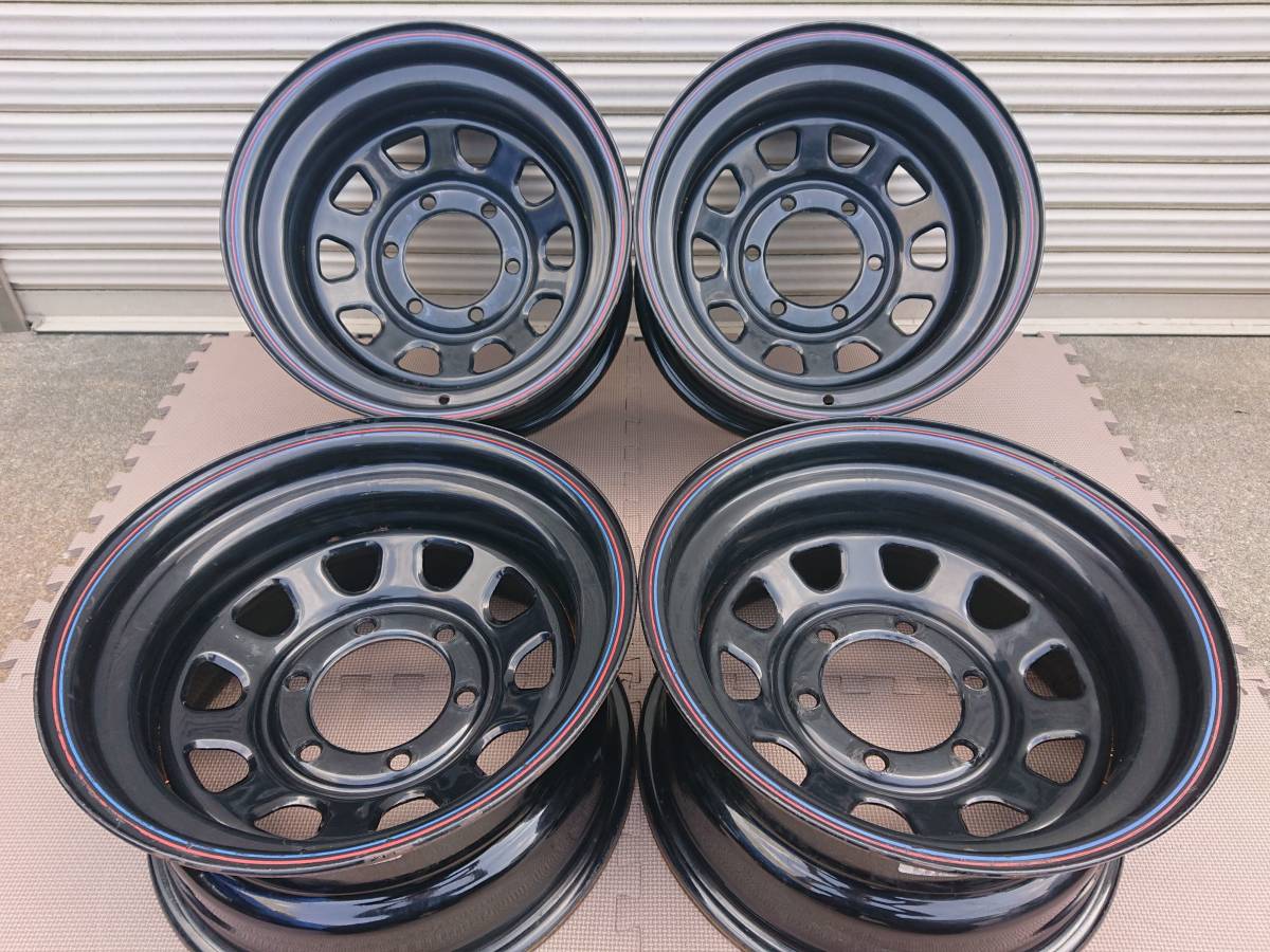 4X4 4WD 深リム PCD139.7 6穴 鉄 スチール ホイール AWC デイトナ 