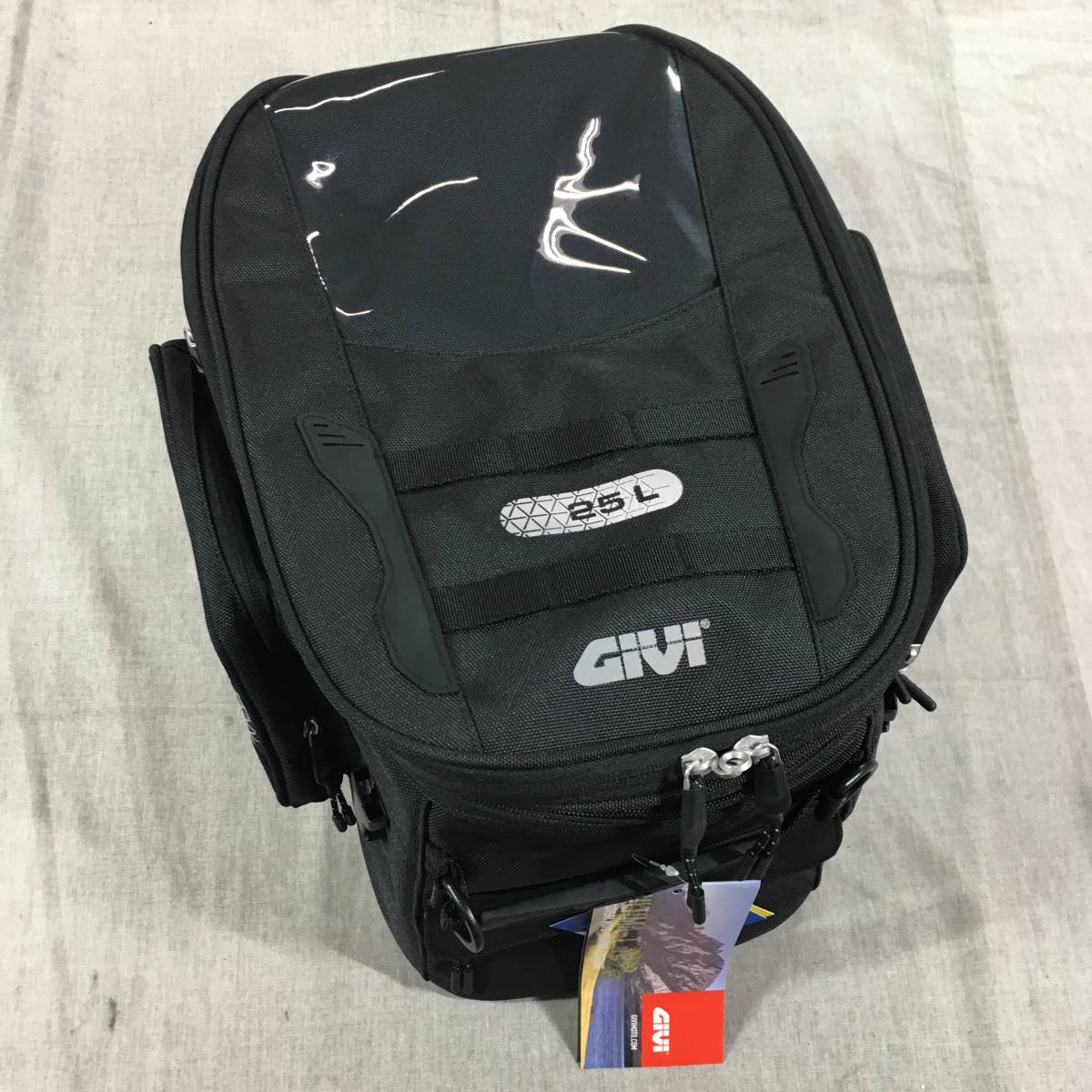 現状品 GIVI (ジビ) バイク用 タンクバッグ 25L 防犯キー付き インナー 
