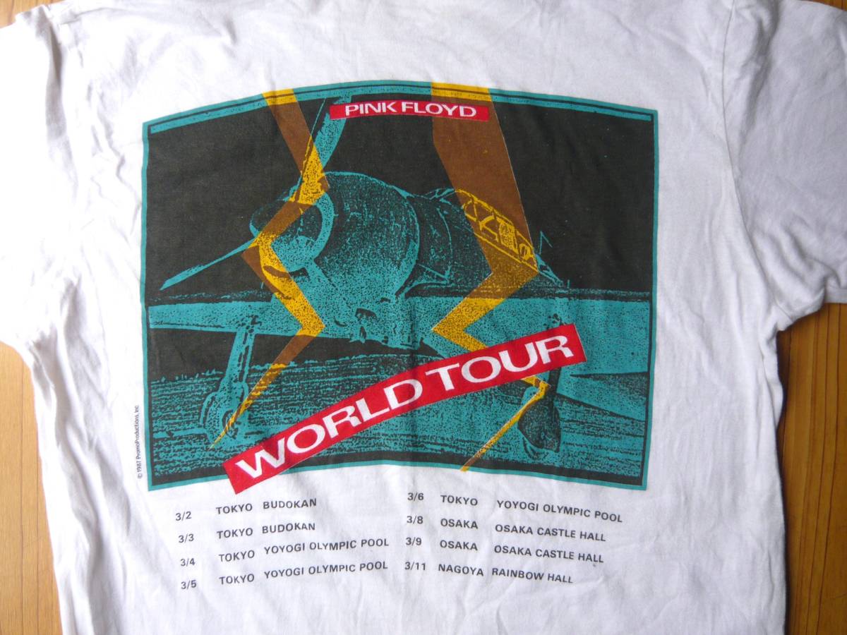 ピンクフロイド 1987年 ワールド ツアー Tシャツ ゼロ戦 PINK FLOYD(T 