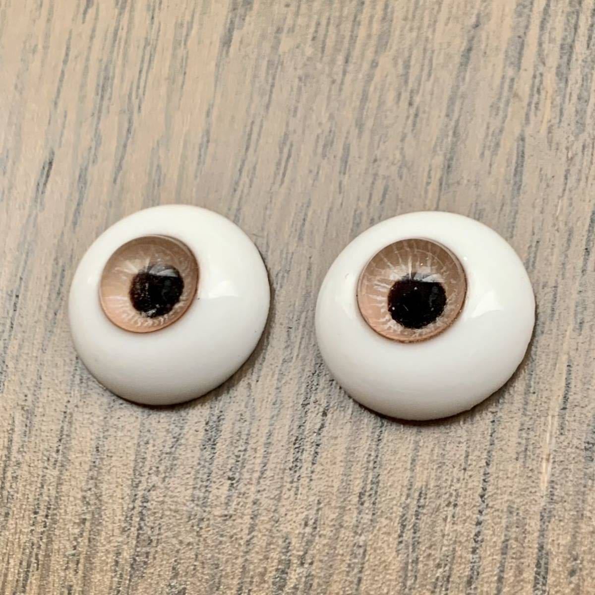 美品] 旧造形村グラスアイ3番 16mm 金茶A色 ボークス 美品] 造形村