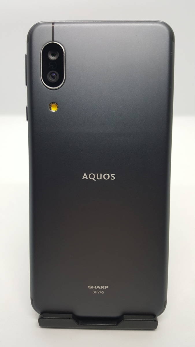 ☆美品&SIMロック解除済み♪ au AQUOS sense3 SHV45 ブラック 5.5