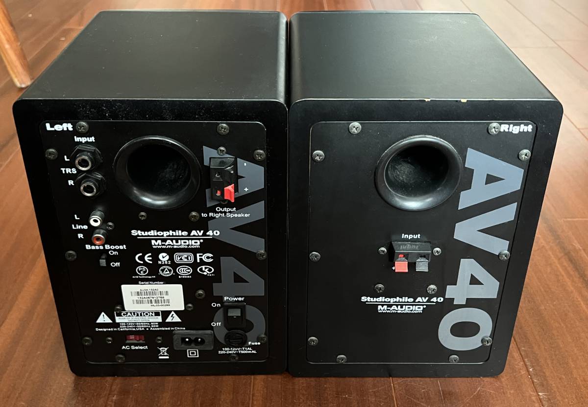 AV40 | M-Audio モニター リファレンス・モニタ MA-MON-002 M-AUDIO 