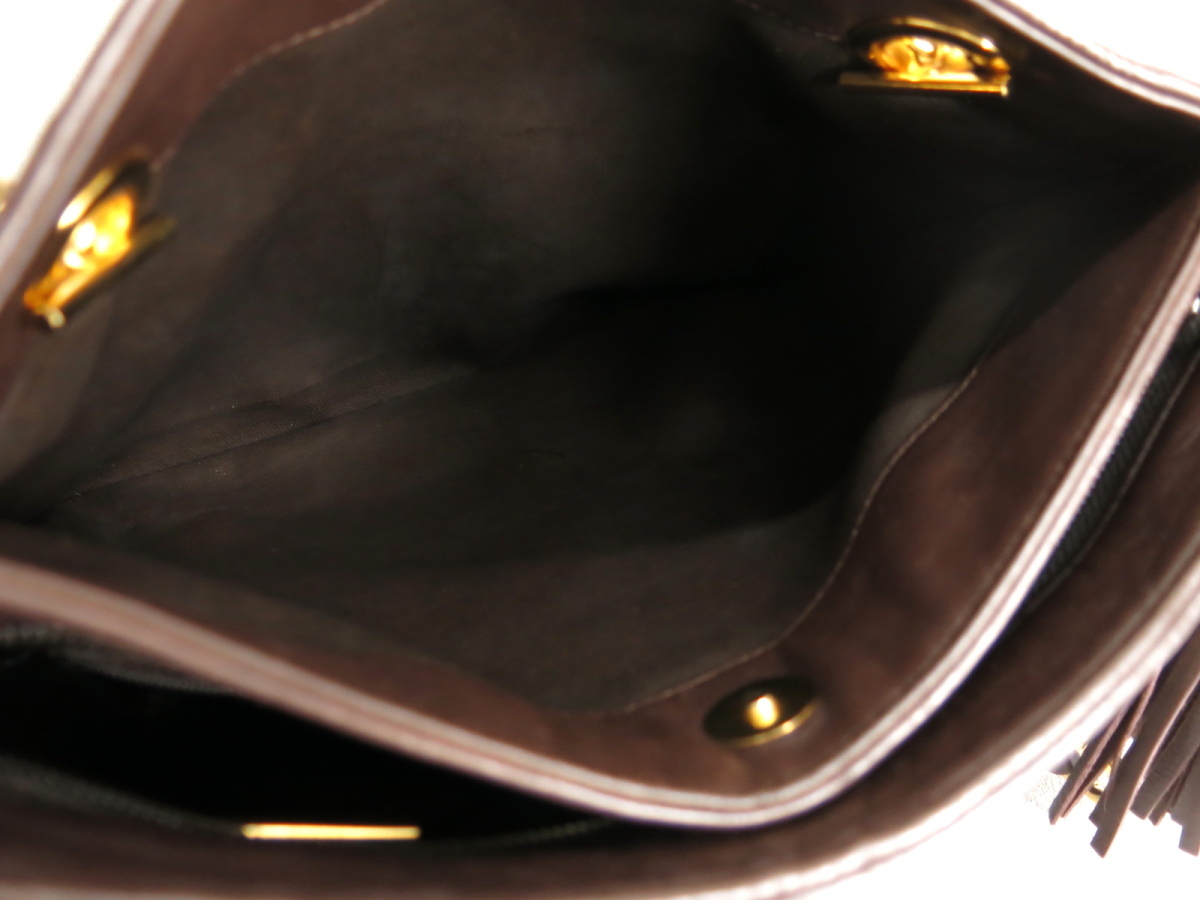 ●超美品●BALLY バリー●キルティング ラム レザー 本革●トート バッグ●タッセル●茶●ゴールド金具●肩掛け●ヴィンテージ●Js26221 レザー ラム ○超美品○BALLY トート バリー●Bロゴ●キルティング トップハンドル
