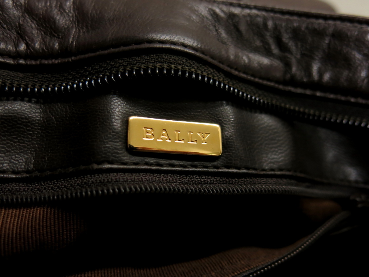 ●超美品●BALLY バリー●キルティング ラム レザー 本革●トート バッグ●タッセル●茶●ゴールド金具●肩掛け●ヴィンテージ●Js26221 レザー ラム ○超美品○BALLY トート バリー●Bロゴ●キルティング トップハンドル