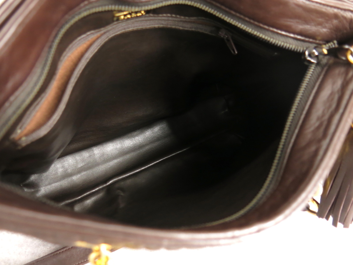 ●超美品●BALLY バリー●キルティング ラム レザー 本革●トート バッグ●タッセル●茶●ゴールド金具●肩掛け●ヴィンテージ●Js26221 レザー ラム ○超美品○BALLY トート バリー●Bロゴ●キルティング トップハンドル