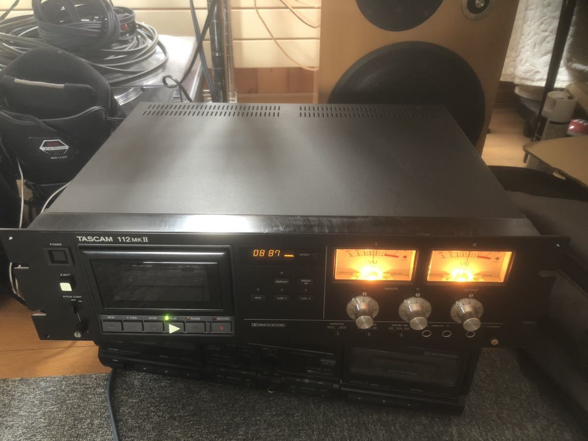 TASCAM 112 MKⅡ カセットデッキ タスカム 音響機器 中古品 動作品