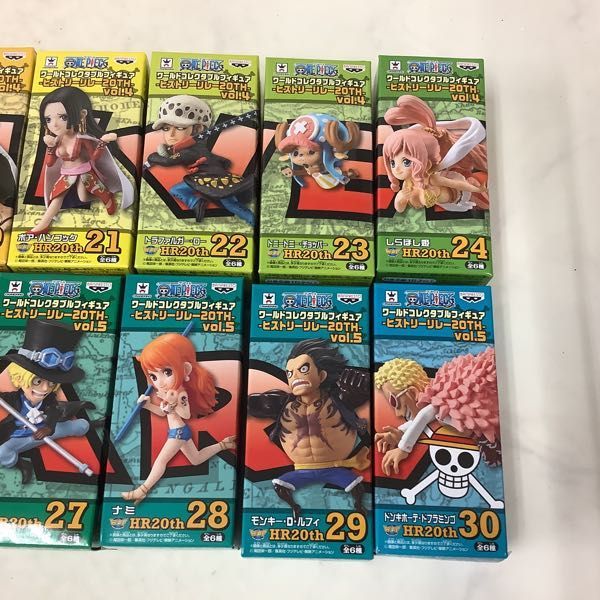 1円～ 未開封 ワールドコレクタブルフィギュア ONE PIECE ヒストリーリレー20TH vol.4、vol.5 各コンプ ONE PIECE ワールドコレクタブルフィギュア 全8 vol.1 GIGAワールドコレクタブル