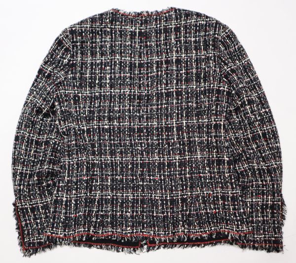 国内正規品 CHANEL シャネル P26010 05P ミックスツイード ノーカラー 