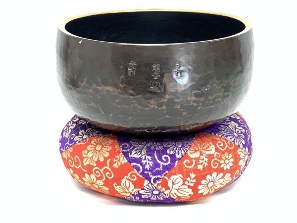 伝統工芸 元祖 龍音 おりん 手打 銅製 磬子 けいす 仏教美術 寺院仏具 