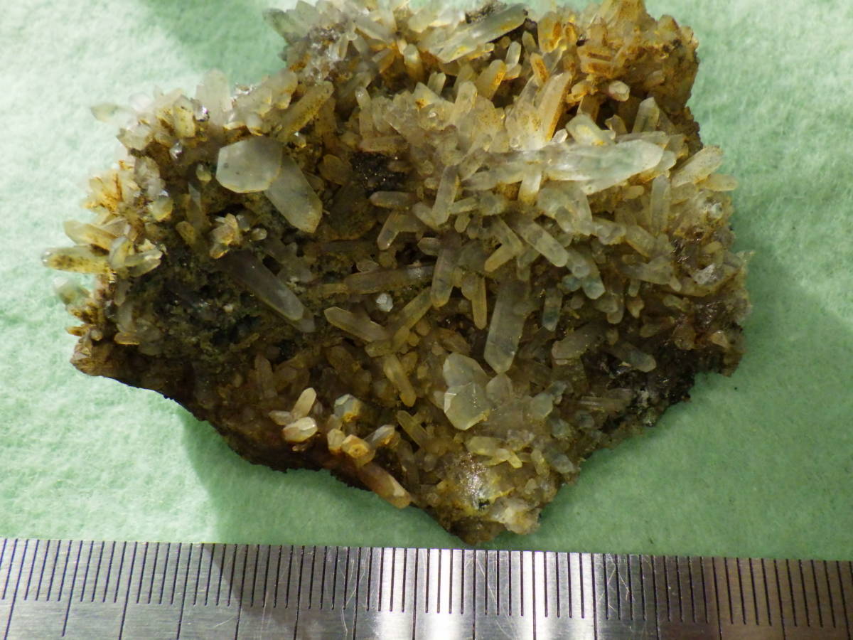 長野県甲武信鉱山 日本式双晶付き水晶クラスター Japantwin 国産水晶