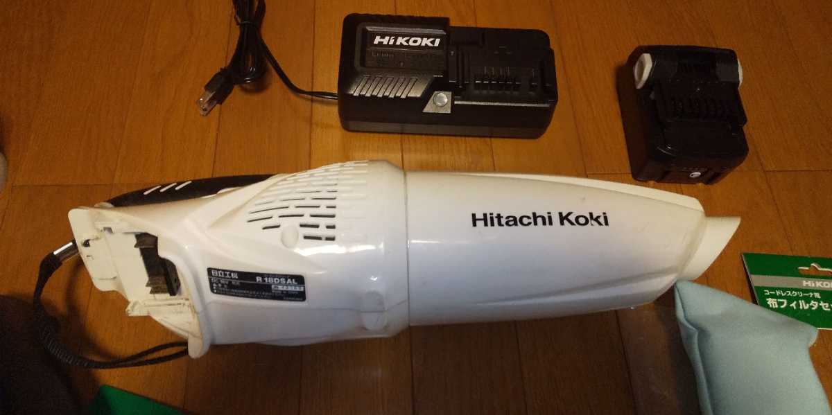 日立工機 Hikoki 充電式クリーナー R18DSAL サイクロンユニット 他新品