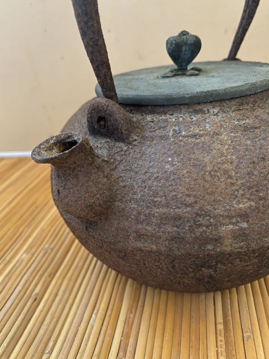 龍文堂 龍文堂造 鉄瓶 急須 茶道具 骨董 鉄瓶 茶道具 龍文堂造 鉄瓶銅