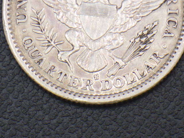 1926年 アメリカ合衆国 クォーターダラー h2E018Z- 1900年 アメリカ バーバーヘッド 銀貨 クォーターダラー 25