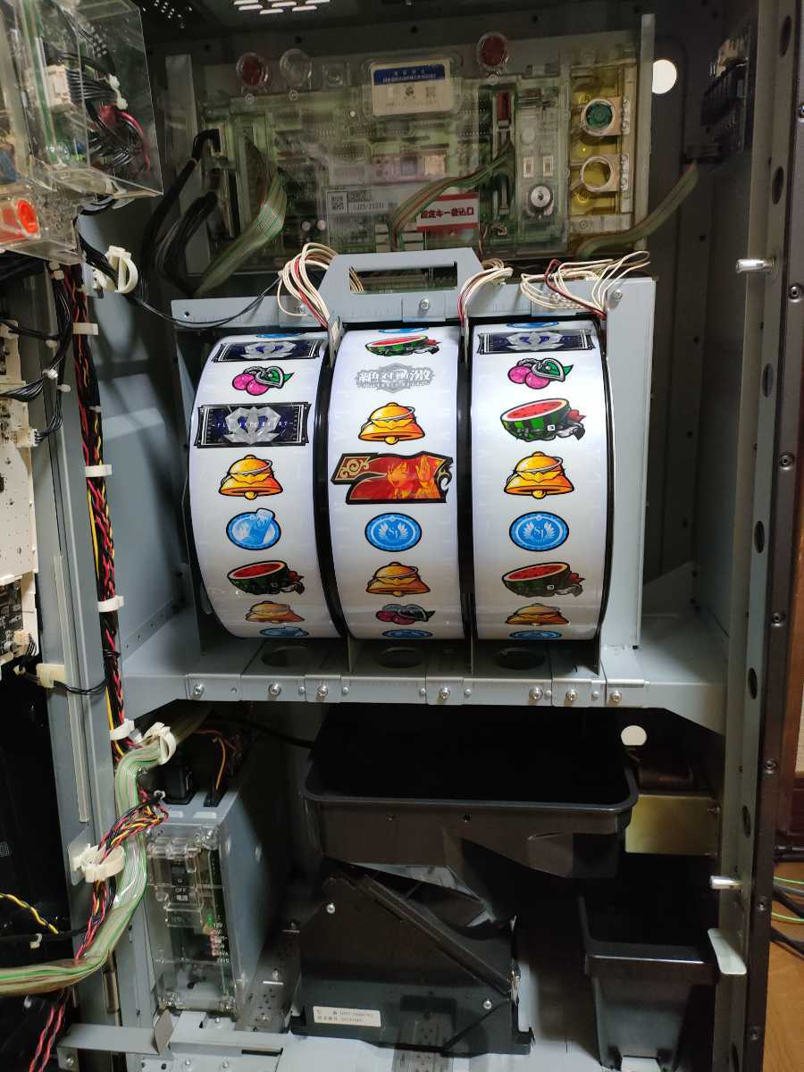 パチスロ実機 絶対衝激Ⅲ コイン不要機付 送料無料 パチスロ