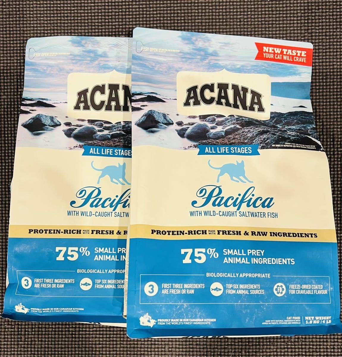 新作入荷，低価 アカナ パシフィカキャット 1.8kg 2袋セット 全猫種用フード(一般)｜売買されたオークション情報、yahooの商品情報をアーカイブ公開 - オークファン ドライフード