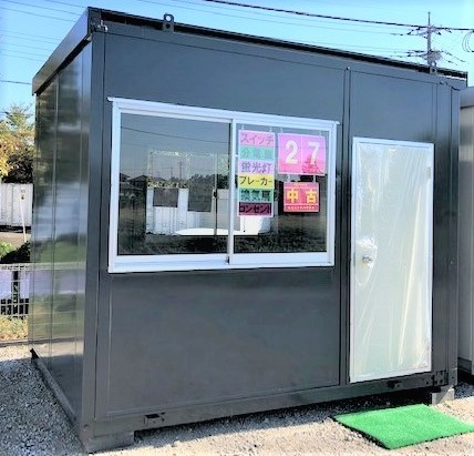 中古ユニットハウス2.2坪 プレハブ 3.7m 中古 2.2坪 物置 店舗 事務所 