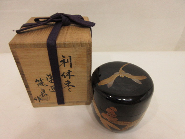 【定番人気，お得】 風流庵 塗師 筑城筑良作 蜻蛉蒔絵 大棗 桐共箱(棗)｜売買されたオークション情報、yahooの商品情報をアーカイブ公開 - オークファン 棗