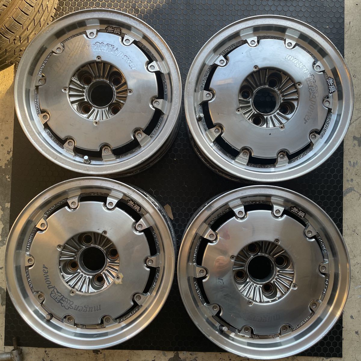 ホイール　無限　CF-48　ホンダ　旧車　希少　14インチ　4本 無限 CF-48 mugen - Yahoo!オークション cf-48」(4穴)(14インチ)の落札