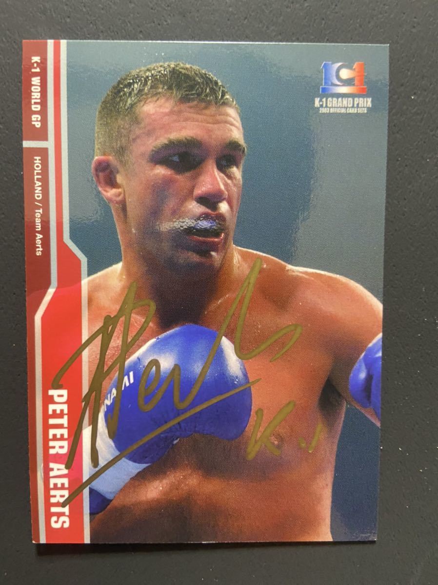 k-1ファイター ピーター・アーツ PETER AERTS 直筆サインカード 