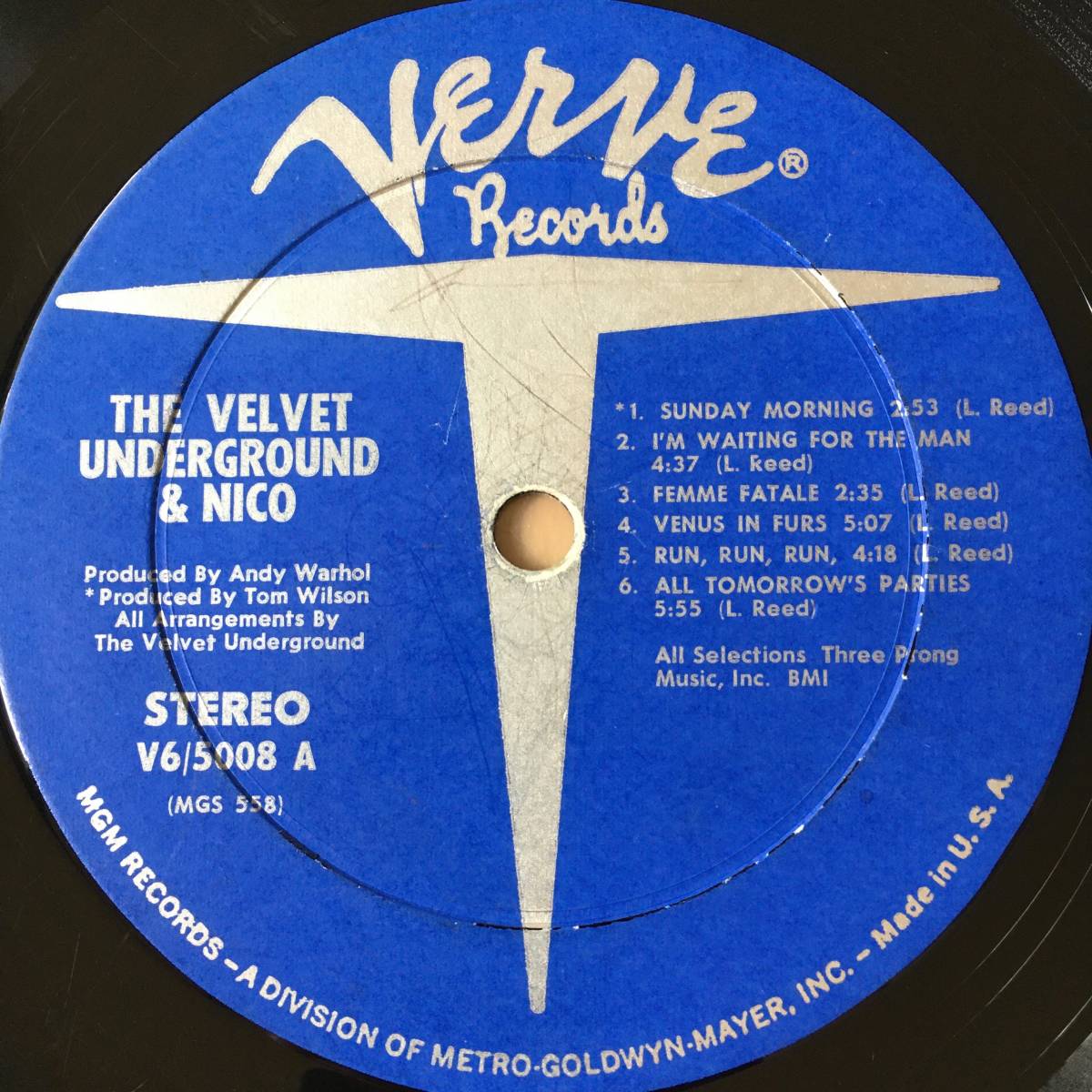 必殺の米原盤 Velvet Underground & Nico 最初期Original 1st Press 