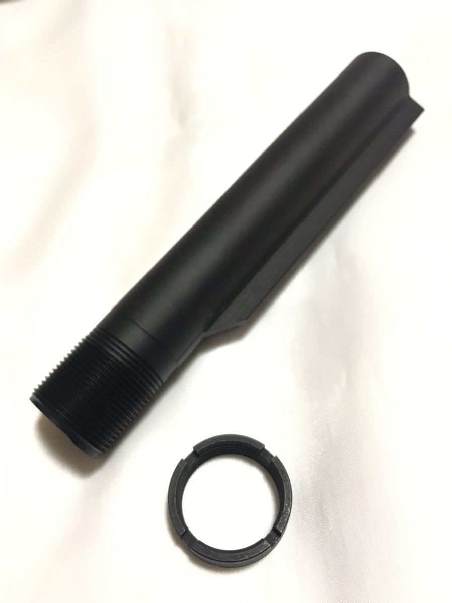 COLT ストックチューブ ・ キャッスルナット セット 実物 GUARDER 東京マルイ M4 MWS | スチール バッファー バッファーチューブ