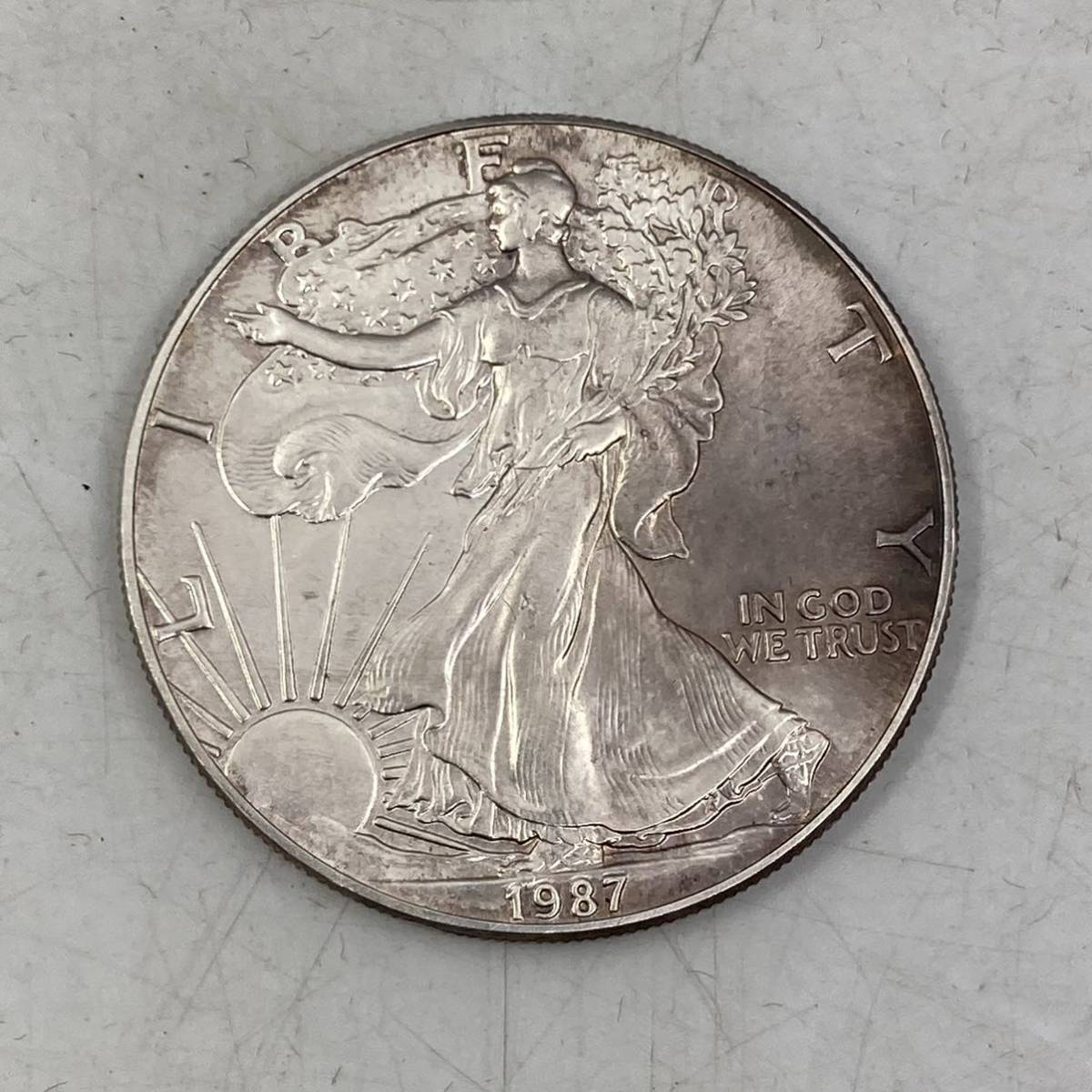 1987年 アメリカ 1ドル銀貨 イーグル | 収集ワールド 純銀 極美品