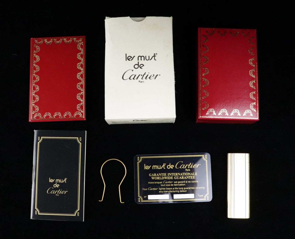 Cartier カルティエ ライター ケース付き ゴールドカラー 05578K 煙草 