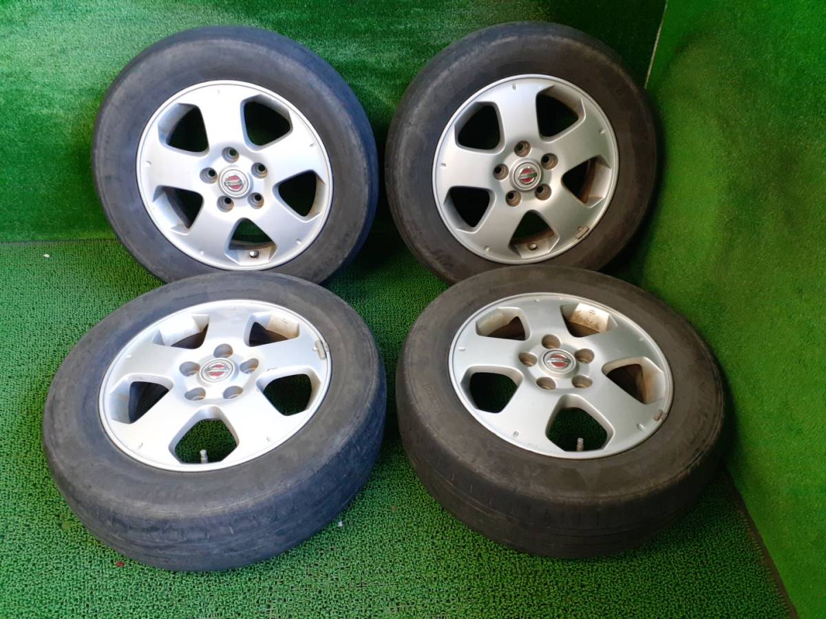 日産純正 15インチホイール 195/65R15 夏タイヤ付 4本 売切!! 日産