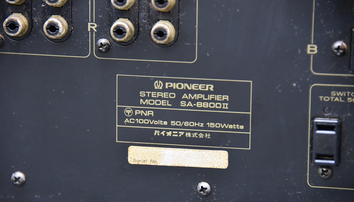 PIONEER パイオニア プリメインアンプ Pioneer SA-8800Ⅱ SA-8800