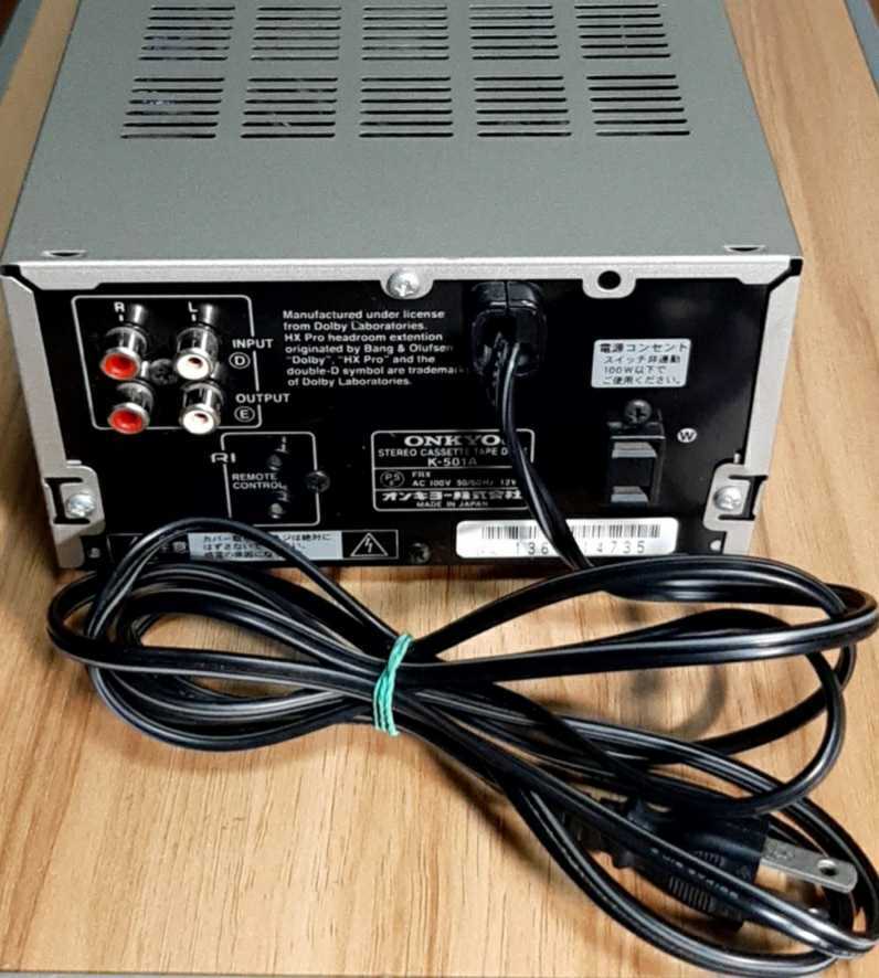 ONKYO オンキョー ステレオ カセットテープ デッキ K-501A カセット