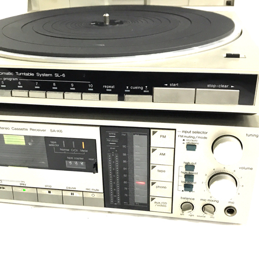 テクニクス TECHNICS レコードプレーヤー SL-10 通電確認済み 破れ