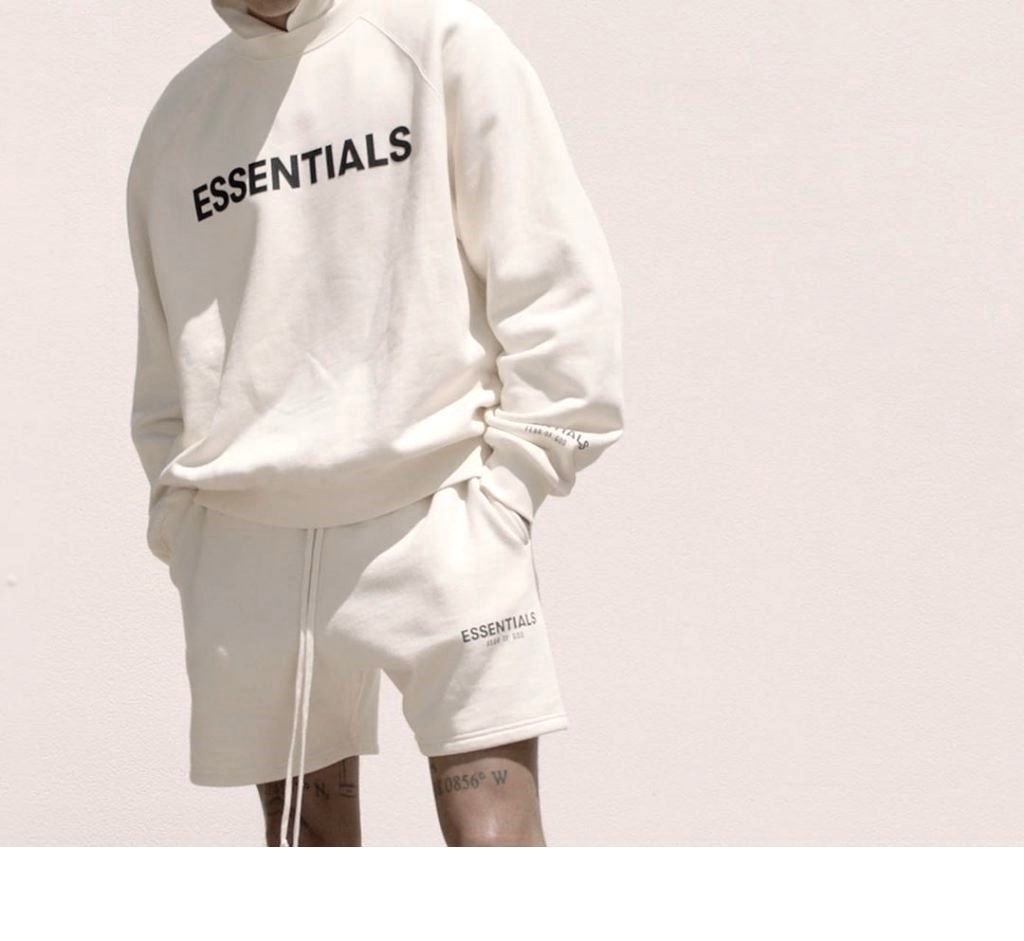 新品/国内即日発送 春夏□前ロゴ ホワイト 白【XL】FOG ESSENTIALS  