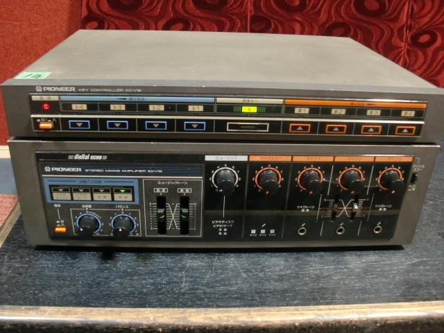 PIONEER カラオケアンプ SA-V16 14 バイオニア カラオケアンプ SA-V16&KC-V16セット 中古品訳あり 14