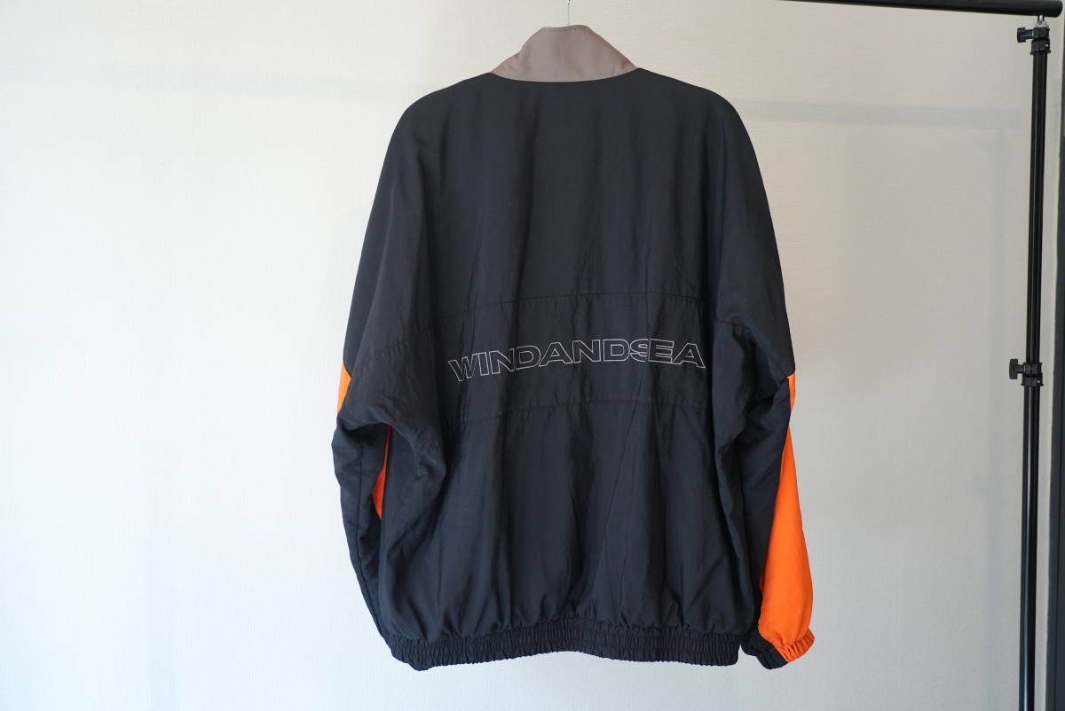 WIND AND SEA ウィンダンシー トラックジャケット BLACK ORANGE BROWN 