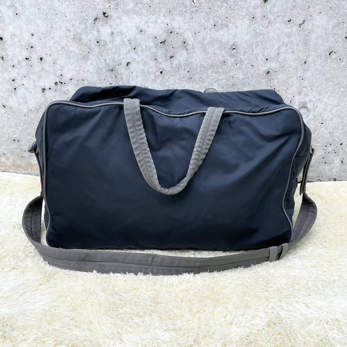 プラダスポーツ PRADA SPORT ボストンバッグ V368 ナイロン ネイビー 