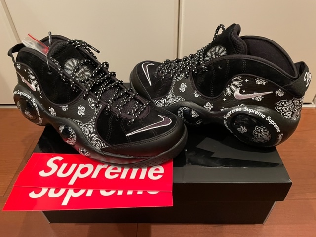 定価から Supreme Nike Zoom Air Flight 95 US8.5 Black DJ8604-001 シュプリーム ナイキ エアズーム フライト95 26.5cm 黒 新品未使用