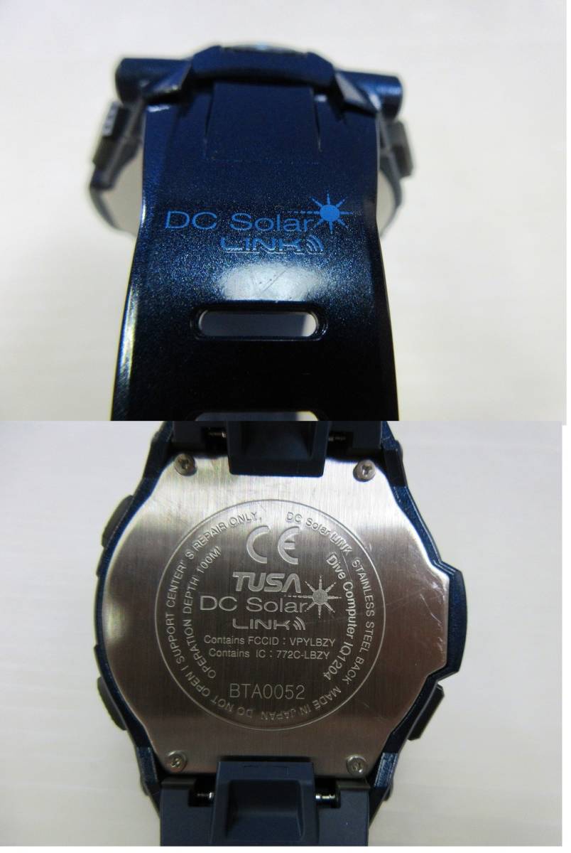 A95 TUSA ダイブコンピューター IQ1204 DC solar link ネイビー 