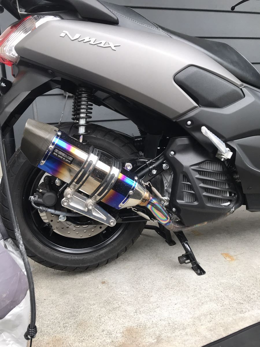 NMAX、トリシティ用BEAMS チタンマフラー 中古(マフラー本体（社外 