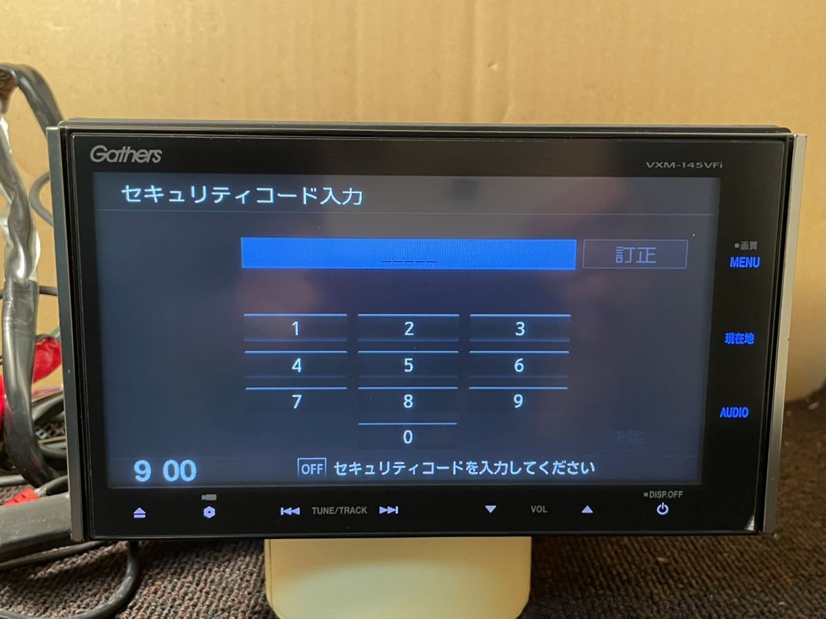 車 Gathers 9インチインターナビ VXM-145VFNi セキュリティロック